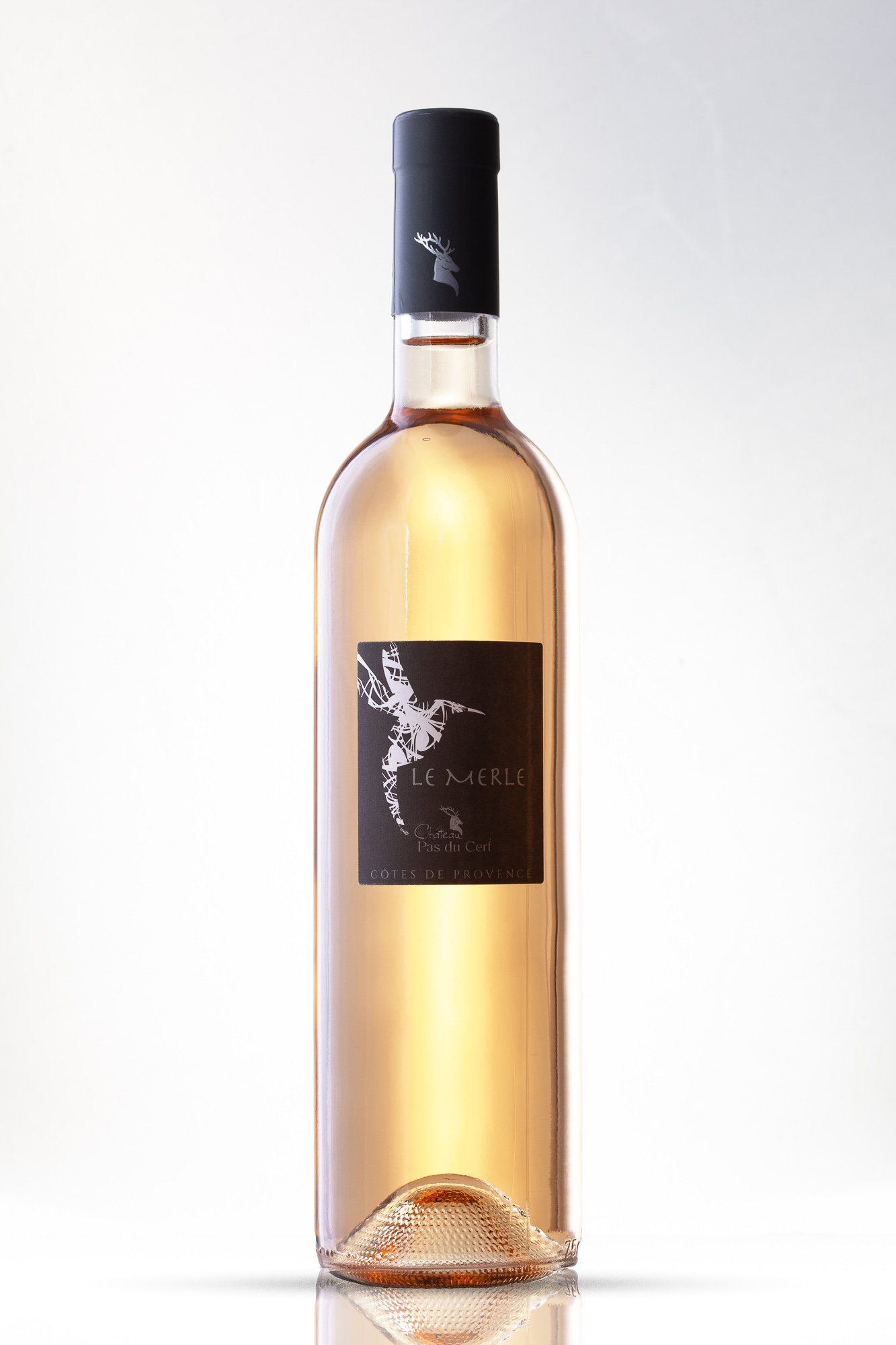 Bouteille de vin rosé de Provence